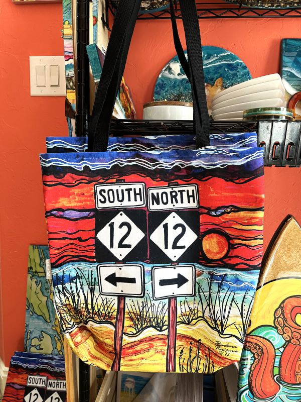 Fyre Art Studio Apparel and Accesories with Barbara Newsome Outer Banks Paintings
