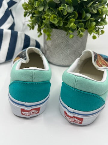 Custom Baby Sea Turtle Vans Shoes Size 8