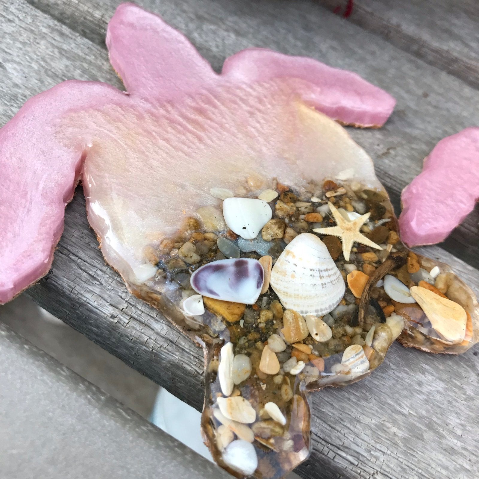 Sea Turtle Coaster Set Baby Pink Shells