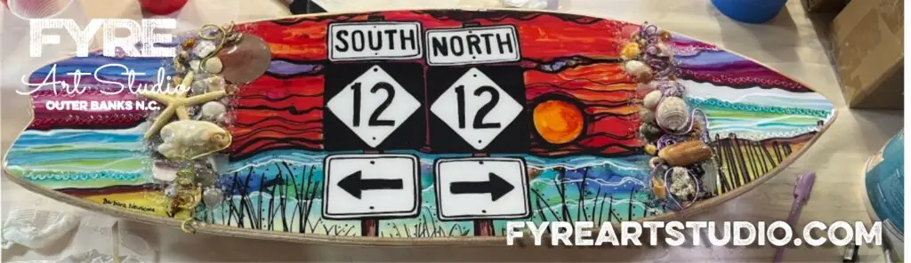 Surfboard Art Portfolio - Fyre Art Studio
